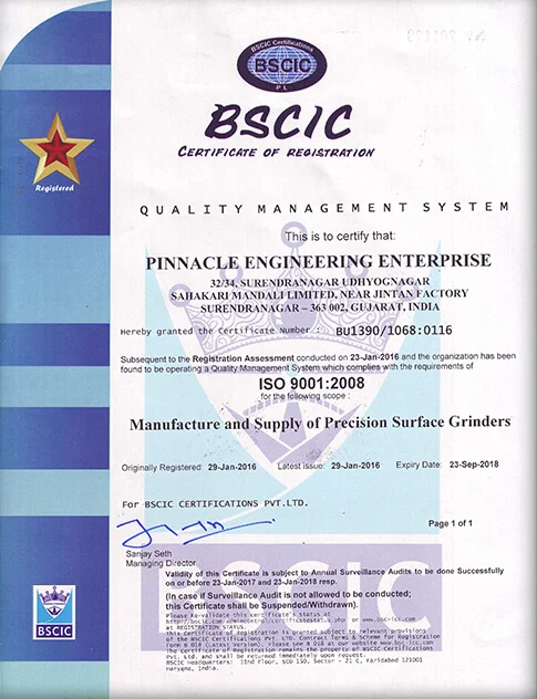 BSCIC Certificate